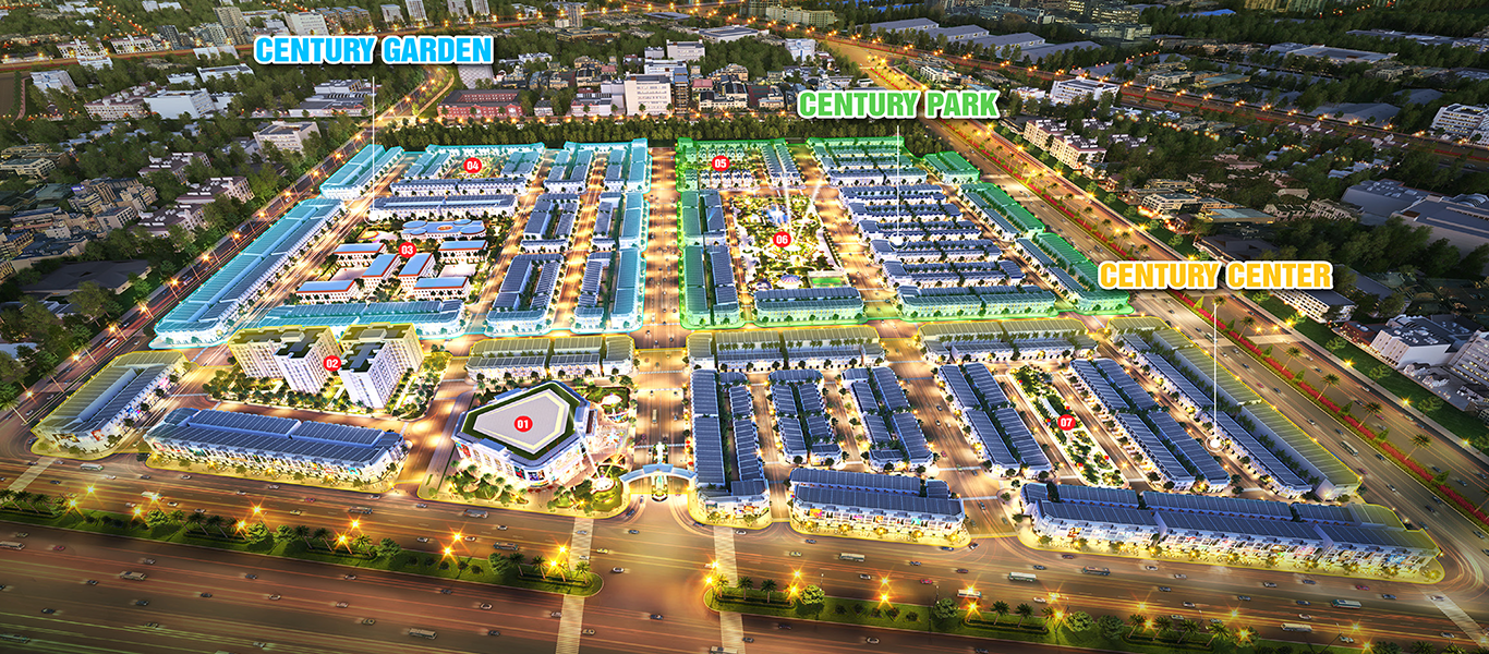 Ba phân khu chính thức dự án Century City Long Thành Kim Oanh Group
